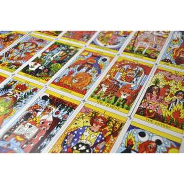 Heraclio Fournier Tarot del Fuego - Unique Hand-Drawn Cards