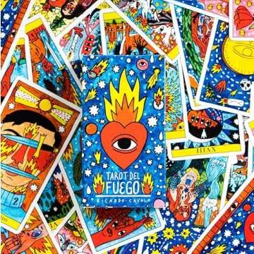 Heraclio Fournier Tarot del Fuego - Unique Hand-Drawn Cards