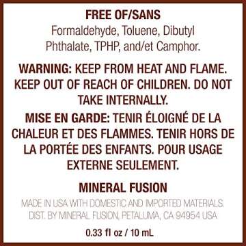 Mineral Fusion Nail Polish Base Coat 0.33 Ounce