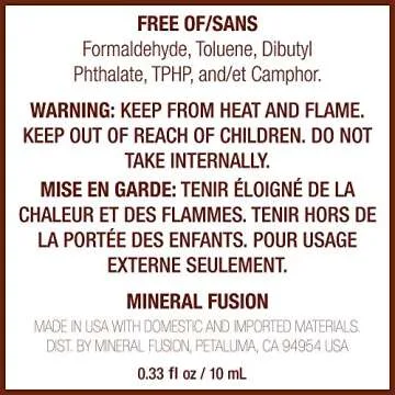 Mineral Fusion Nail Polish Base Coat 0.33 Ounce