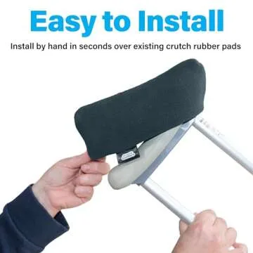 Universal Crutch Underarm Pads - Soft Fleece Comfort
