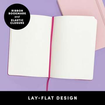 PAPERAGE Dotted Journal Notebook, (Turquoise), 160 Pages, Medium 5.6 inches x 8 inches - 100 GSM Thick Paper, Hardcover