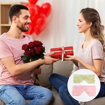 LazyGa Jade & Rose Quartz Eye Mask Set for Relaxation