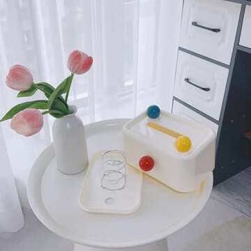 Stylish Tissue Box Cover for Living Room, Bathroom & More