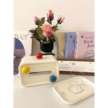 Stylish Tissue Box Cover for Living Room, Bathroom & More