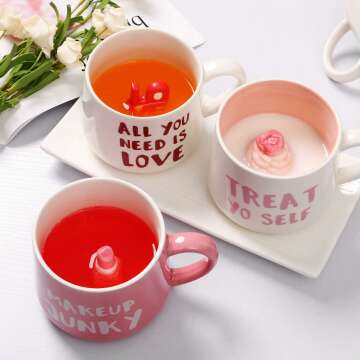 3D Unicorn Coffee Mug, Handmade 12 oz Ceramic Cup