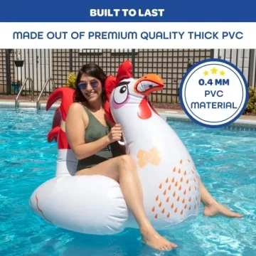 SCS Direct Chicken Fight Inflatable Pool Float Game Set