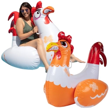SCS Direct Chicken Fight Inflatable Pool Float Game Set