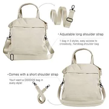 Stylish ODODOS 19L Multi Hobo Bags 2.0 for Women