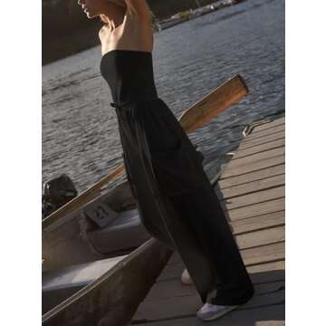 Feager Strapless Jumpsuit with Pockets for Women