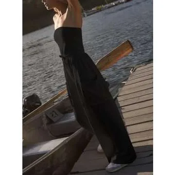 Feager Strapless Jumpsuit with Pockets for Women