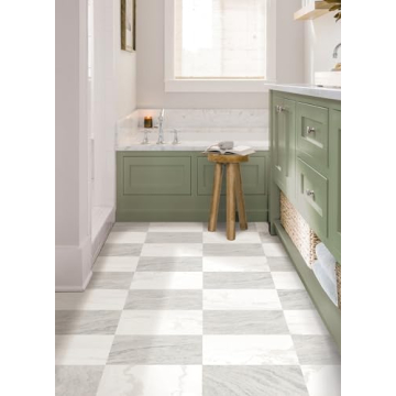 Easy Install Peel and Stick Floor Tiles | FloorPops x Chris Loves Julia