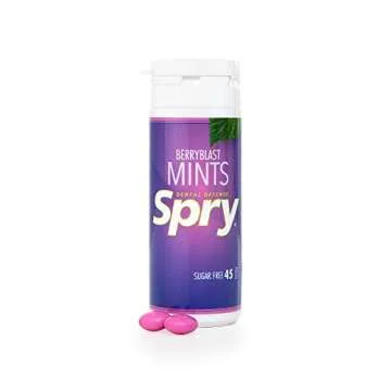 Spry Xylitol Berry Blast Mints Sugar Free Oral Health
