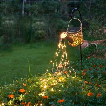 Outdoor Solar Watering Can Lights - Waterproof Decor