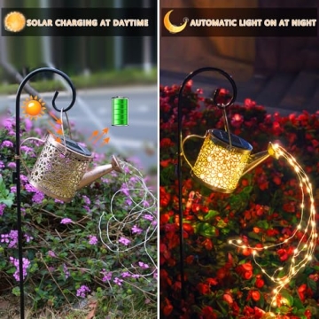 Outdoor Solar Watering Can Lights - Waterproof Decor
