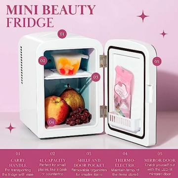 Paris Hilton Mini Fridge for Makeup and Skincare