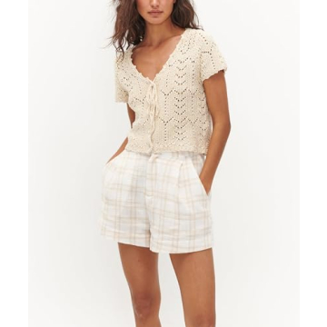 Women's Crochet Summer Tops - Breathable Y2K Fashion Tee