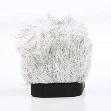 Movo WS-R30 Furry Windscreen for Clear Audio Recording