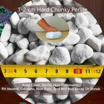 Natural 1-2CM Chunky Perlite for Plants - 5QT Bulk