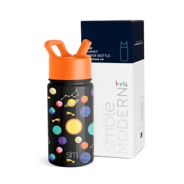 Simple Modern Kids Water Bottle with Straw Lid | Insulated Stainless Steel Reusable Tumbler for Todd...