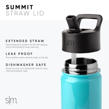Simple Modern Kids Water Bottle with Straw Lid for Everyone