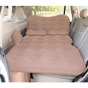 SAYGOGO Inflatable Car Air Mattress Travel Bed - Thickened Car Camping Bed Sleeping Pad with Car Air...