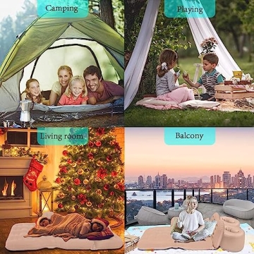 SAYGOGO Inflatable Car Air Mattress Travel Bed