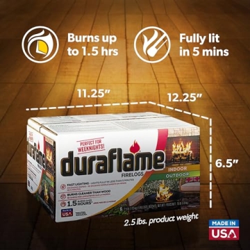 Duraflame 12-Pack Fire Logs for Cozy Gatherings