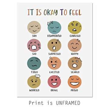 It Is Okay To Feel, Boho Classroom Decor, Mental Health, Playroom Decor, Child Art, Back To School, ...