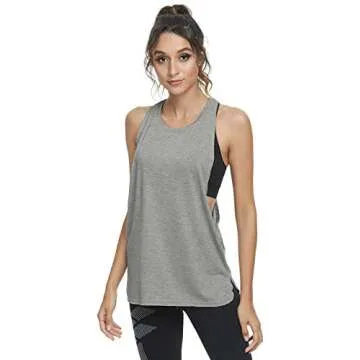 Cosy Pyro Women’s Lightweight Workout Tank Tops - 4 Pack in XL - Perfect for Gym & Fitness Activit...