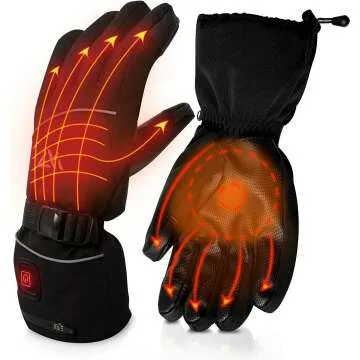AKASO Heated Gloves - Electric Ski Gloves for Winter Warmth