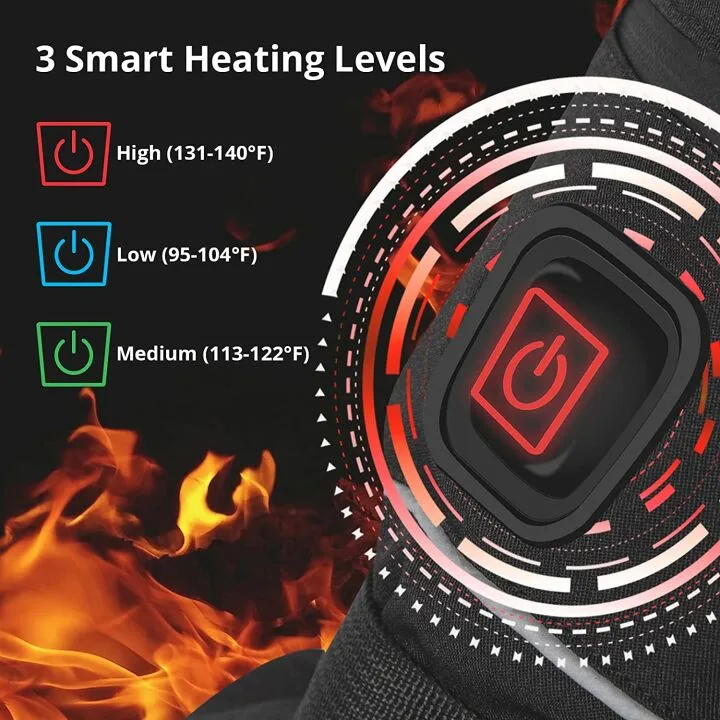 AKASO Electric Heated Gloves with 3 Modes for Cold