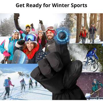 AKASO Electric Heated Gloves with 3 Modes for Cold