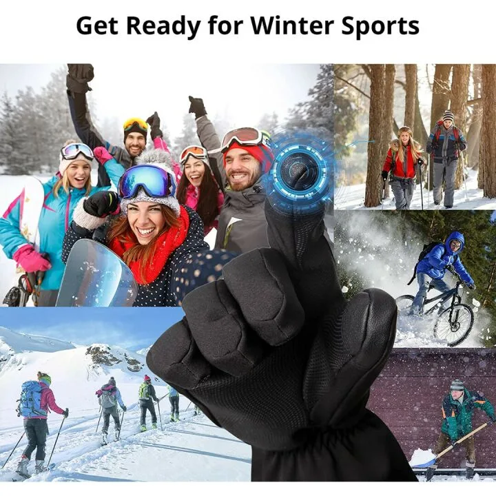 AKASO Electric Heated Gloves with 3 Modes for Cold