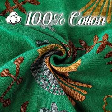 Stylish Boho Throw Blanket - 100% Cotton & Reversible Comfort