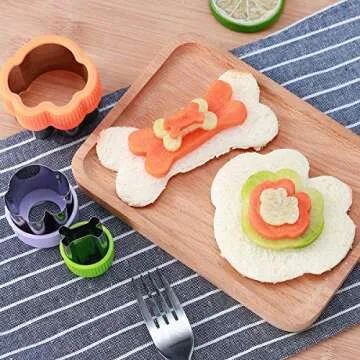 Dog Cookie Cutter Set - Dog Bone and Dog Paw Print Cookie Mold for Homemade Treats - Stainless Steel Cookie Cutter molds for Kids Suitable for Cakes and Cookies (Assorted Sizes)