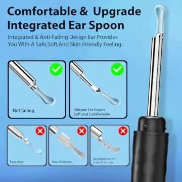 JEGOAT Ear Wax Removal Tool with HD Camera & 6 LED Lights