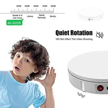 PRABOS 360° Electric Turntable - Motorized Display Stand