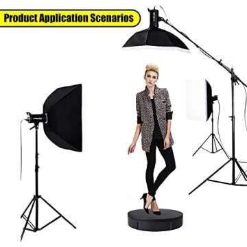 PRABOS 360° Electric Turntable - Motorized Display Stand