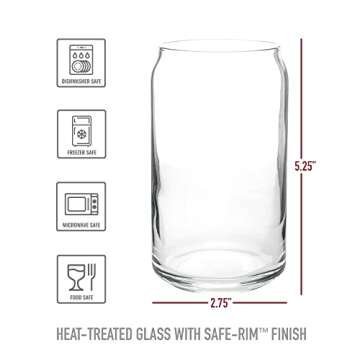 Black Lantern Pint Glasses - Rocky Mountain Craft Beer Glasses