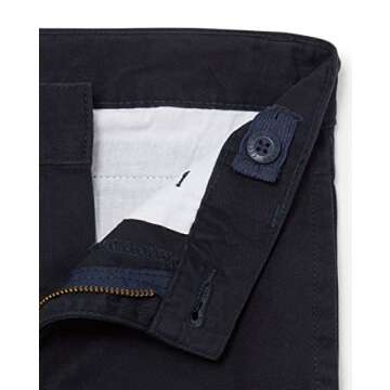 The Children's Place Boys' Stretch Chino Pants, Flax/New Navy 4-Pack, 8