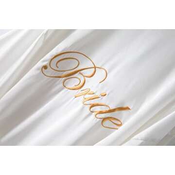 UrHot Luxurious 5 Pcs Bridesmaid Kimono Robe Set for Elegant Weddings