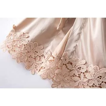 UrHot 5 Pcs Bridesmaid Robe Set for Wedding Day