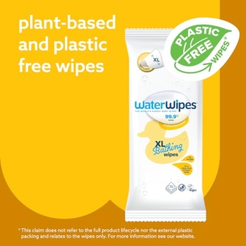 WaterWipes XL Bathing Wipes for Babies, 99.9% Water Based