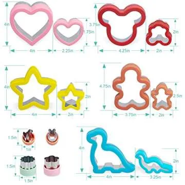 Fun Sandwich Cutters Set for Picky Eaters - 24 Shapes
