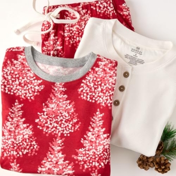 Family Matching Holiday Pajamas in Organic Cotton