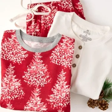 Family Matching Holiday Pajamas in Organic Cotton