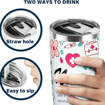 Insulated Nurse Tumbler - Ideal Gift for Healthcare Workers