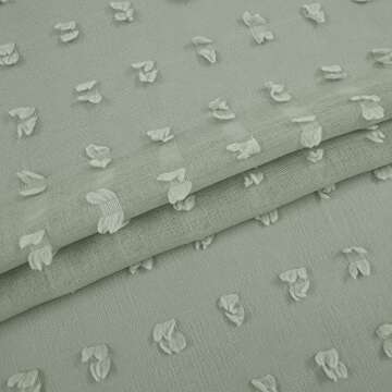 KOUFALL 2 Panels Boho Curtains 84 Inches Long for Living Room Bedroom Sage Green Decor Pom Pom Design Sheer Pattern Window Treatments Curtain with Back Tab Rod Pocket,52x84 in Length