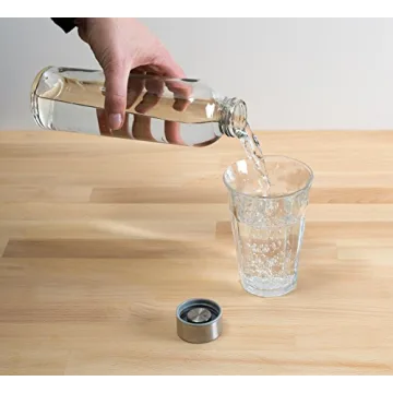 Epica 18oz Reusable Glass Bottles with Lids – Eco-Friendly Set